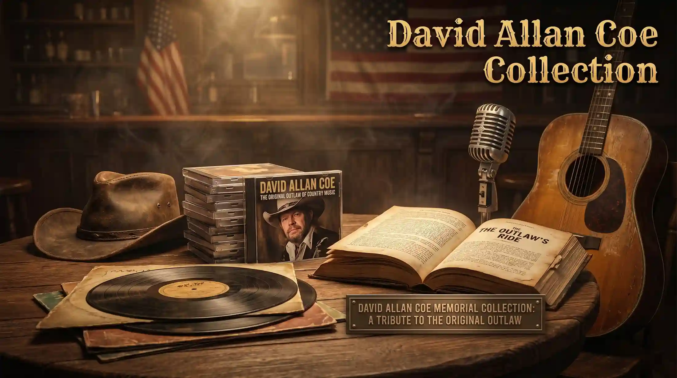 David Allan Coe biography book CDs vinyl records and collector items