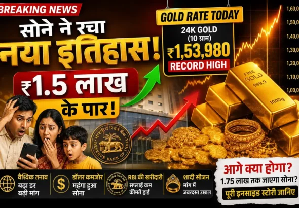 Gold Rate Today in India - 24K Gold Price Crosses ₹1.5 Lakh with Record High Market Surge